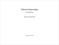 Solemn Impromptu piano sheet music cover Thumbnail